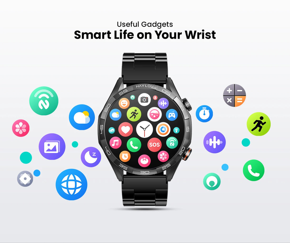 HAYLOU Solar 5 Smartwatch – 1.58" AMOLED, Voice Call, Health Tracker