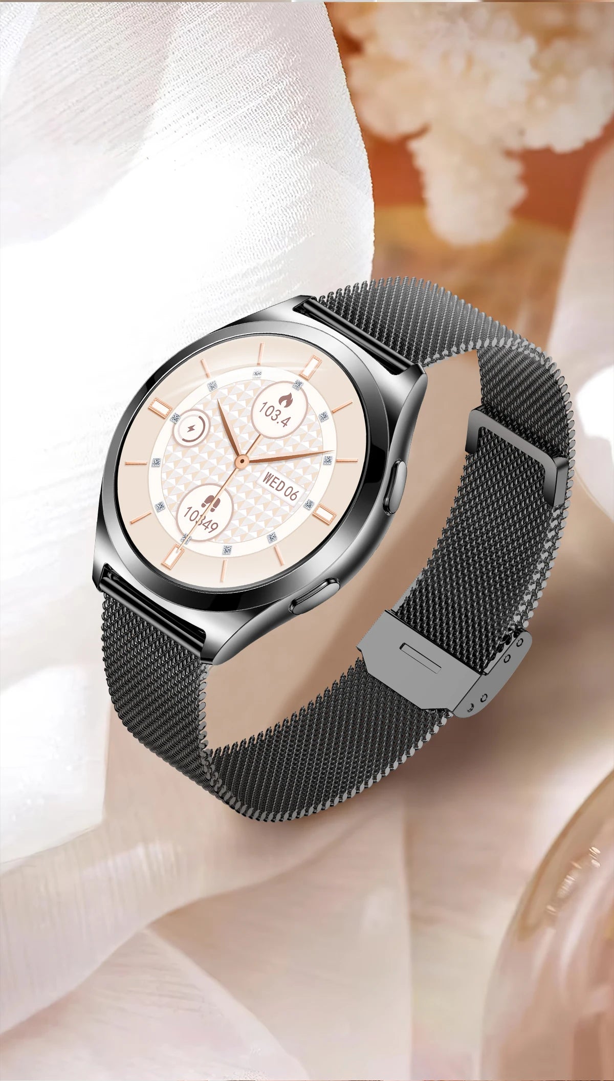 Ladies’ Bluetooth Smartwatch – Health & Outdoor Sports Tracker