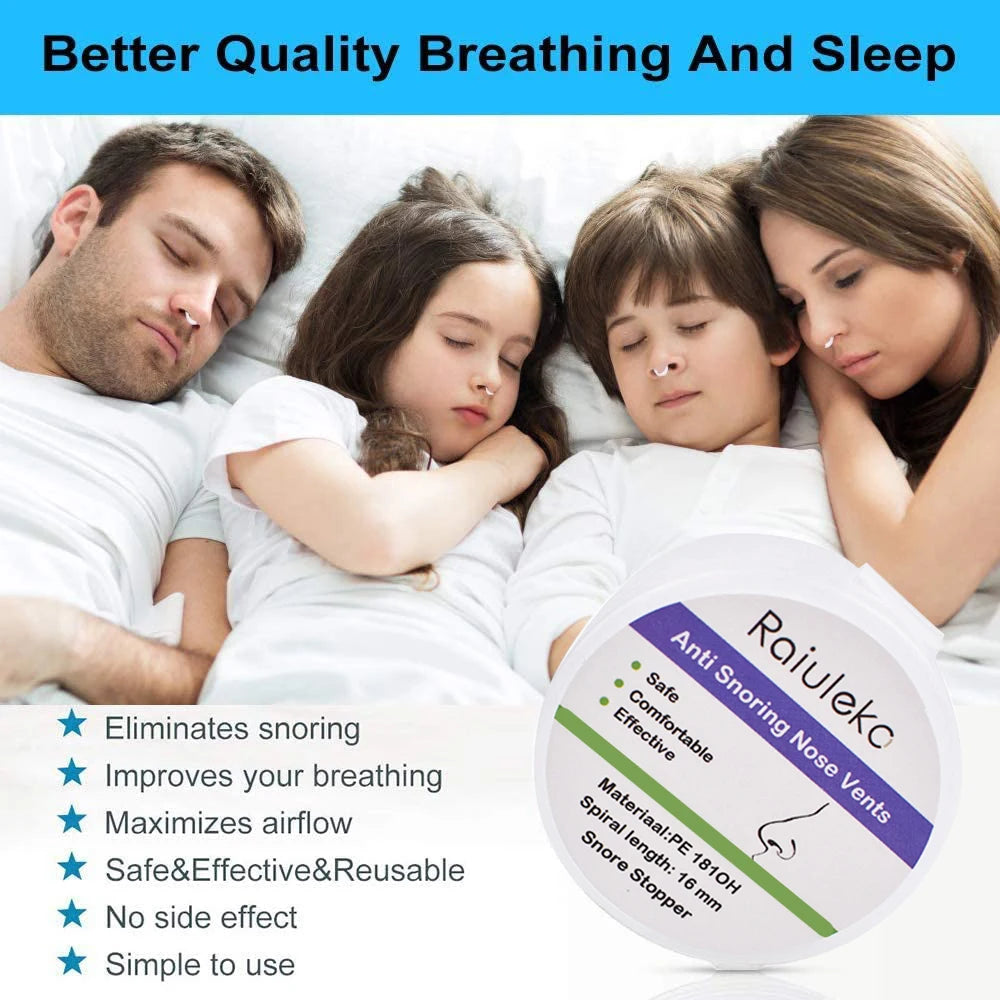 Anti-Snoring Nose Vents Set – Nasal Dilators for Better Sleep