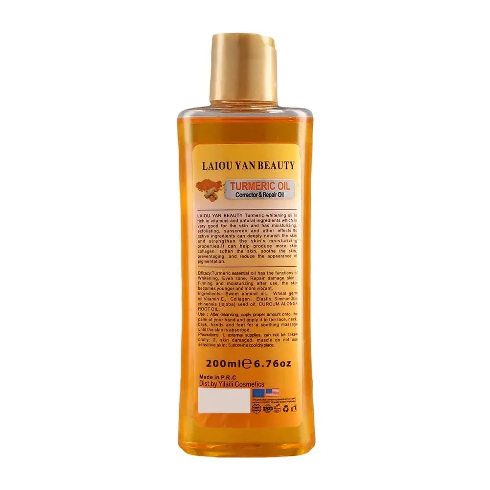200ml Turmeric & Ginger Essential Oil – Hydrating Face & Body Serum