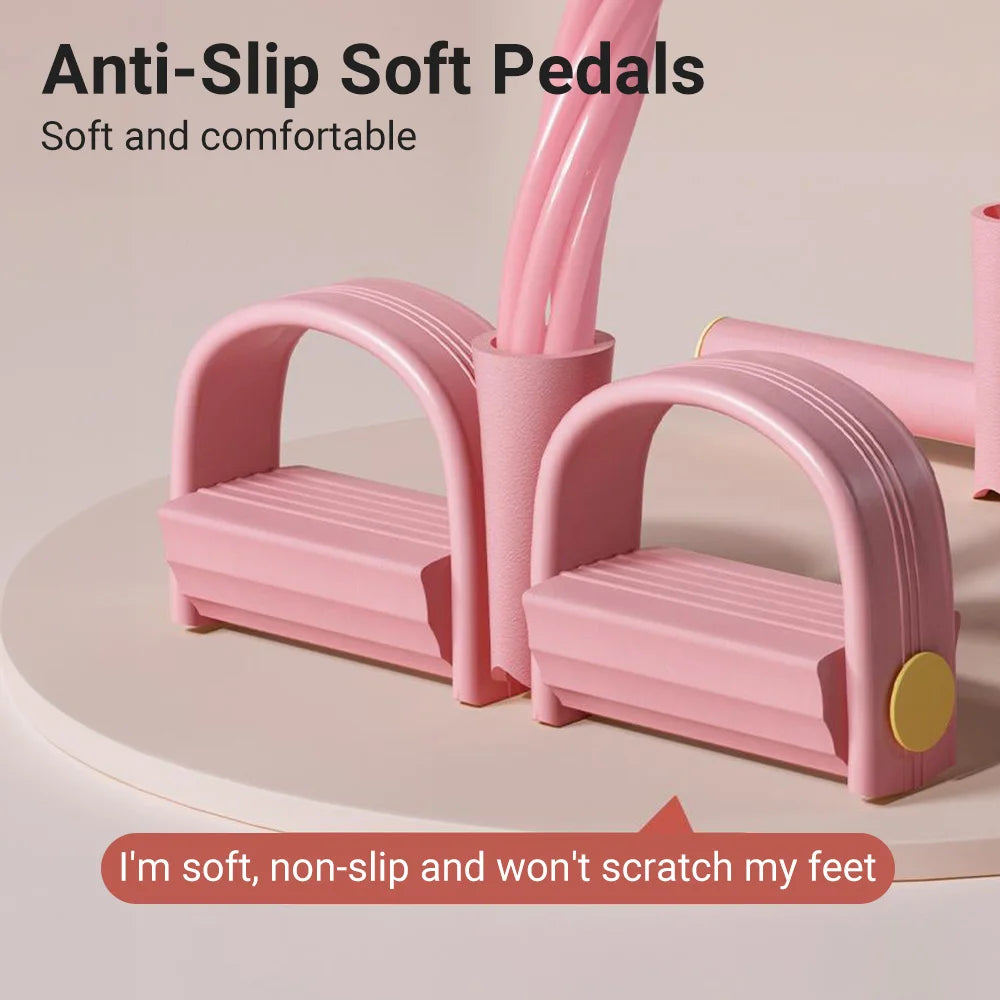 6-Tube Resistance Band Pedal Puller for Full-Body Workouts