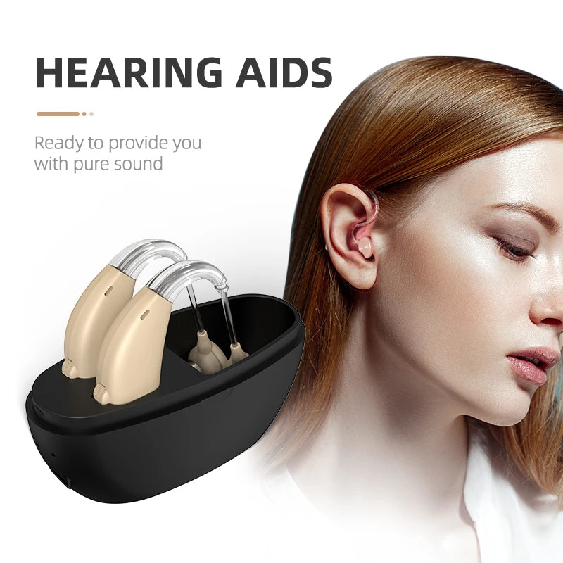 BTE Rechargeable Hearing Aid for Severe Hearing Loss