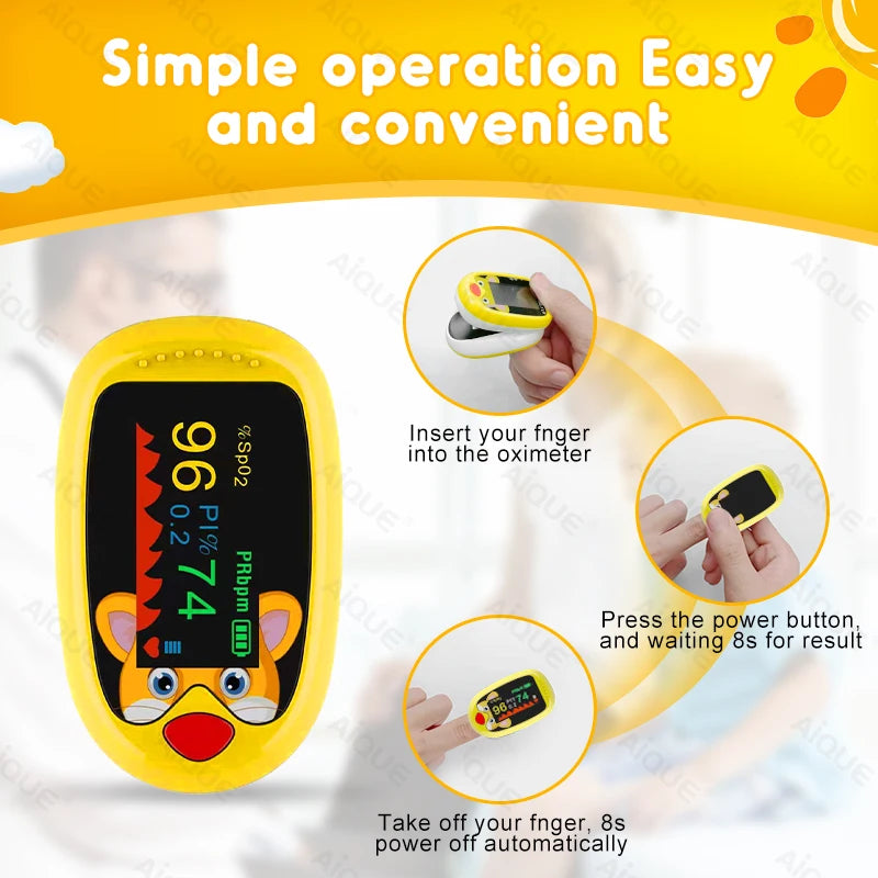 AiQUE Pediatric Pulse Oximeter