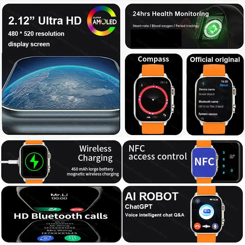 HK10 Ultra 3 Max Smartwatch