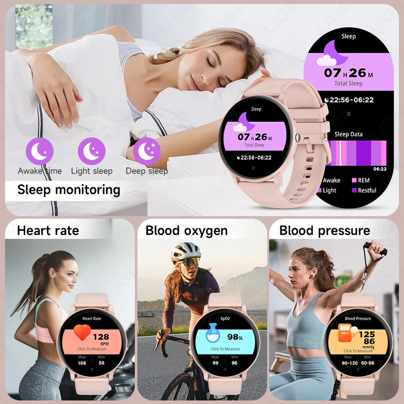 2025 Bluetooth Smartwatch – Fitness & Health Tracker for Men/Women