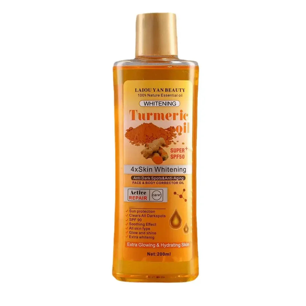 200ml Turmeric & Ginger Essential Oil – Hydrating Face & Body Serum