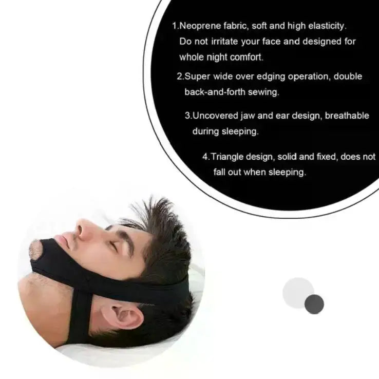 Adjustable Anti-Snore Chin Strap