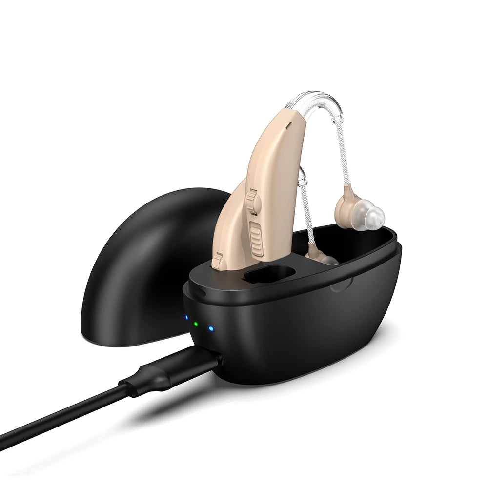 BTE Rechargeable Hearing Aid for Severe Hearing Loss