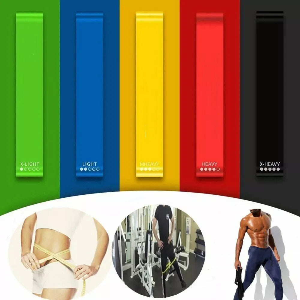 TPE Resistance Bands – Colorful Yoga & Strength Training Set