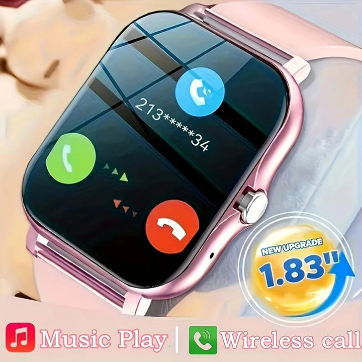 1.83'' Sports Smartwatch – Fitness & Call Tracker for iOS/Android