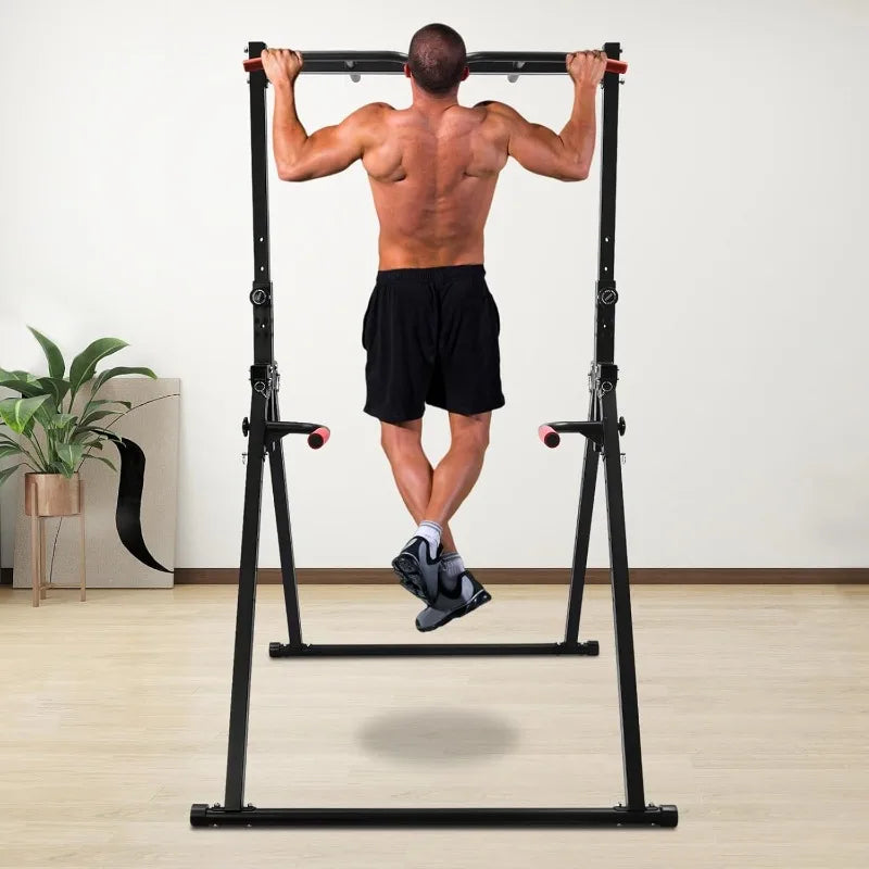 440LB Freestanding Pull-Up & Dip Bar – Adjustable Home Gym Station