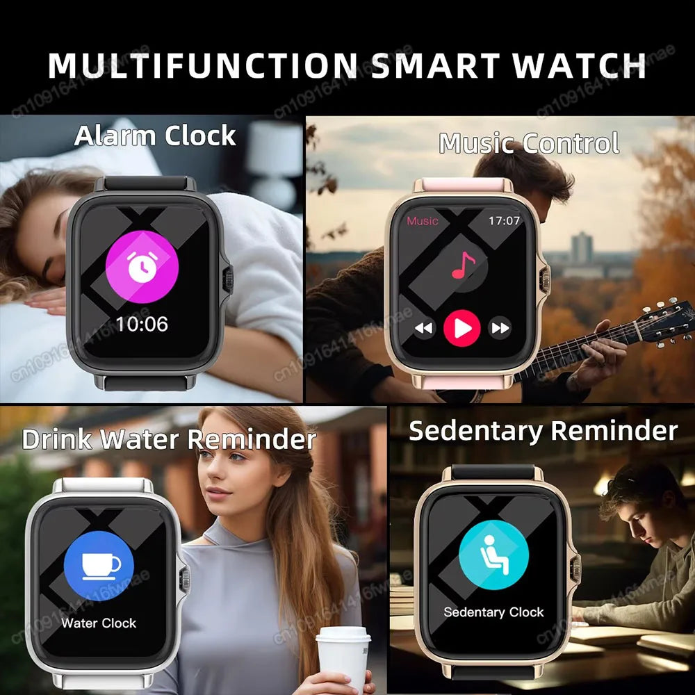 1.83" Waterproof Smartwatch – Call, Sleep & Fitness Tracker
