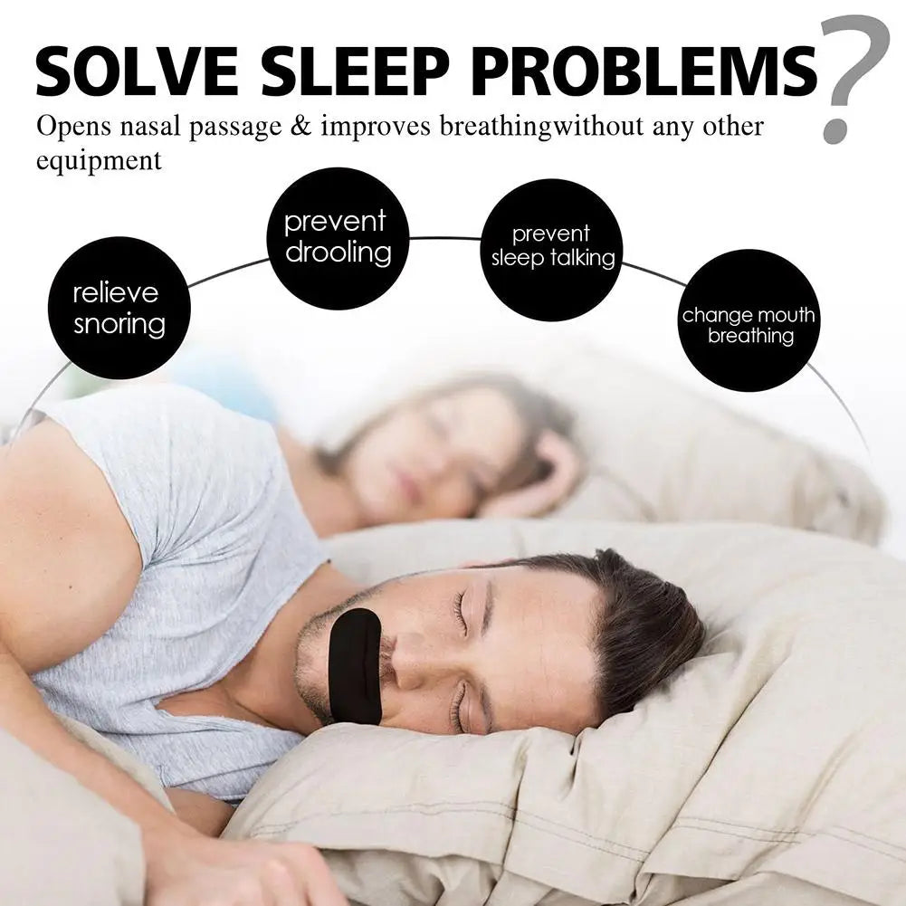 Anti-Snoring Mouth Tape – Nose Breathing Sleep Strips