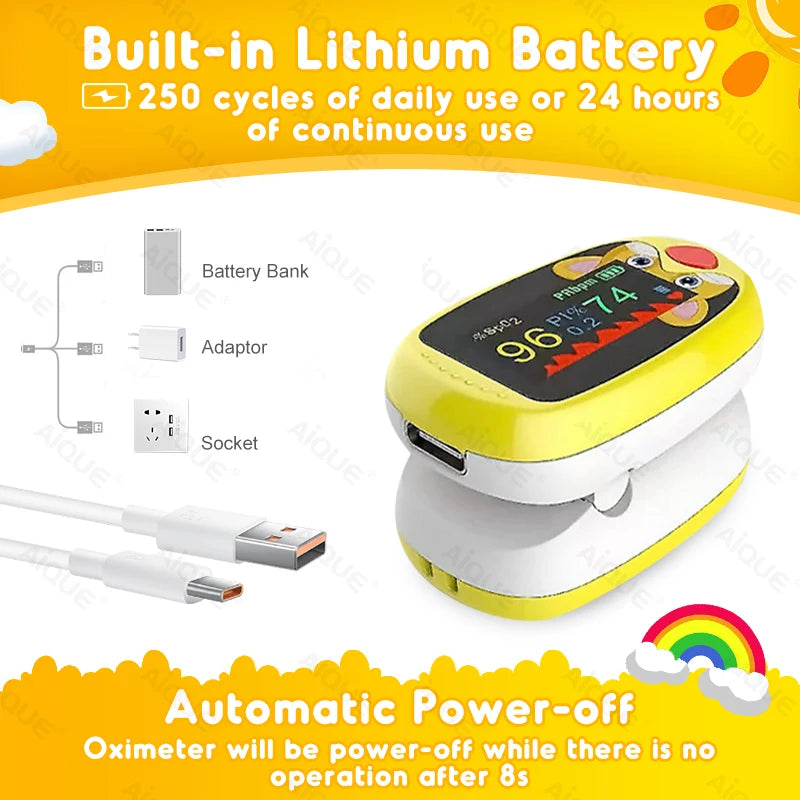 AiQUE Pediatric Pulse Oximeter