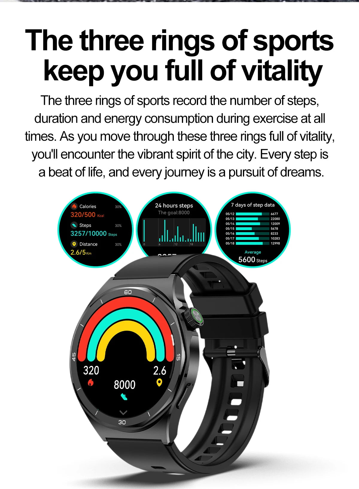 Huawei Sports Smartwatch – Bluetooth Call & Health Tracker