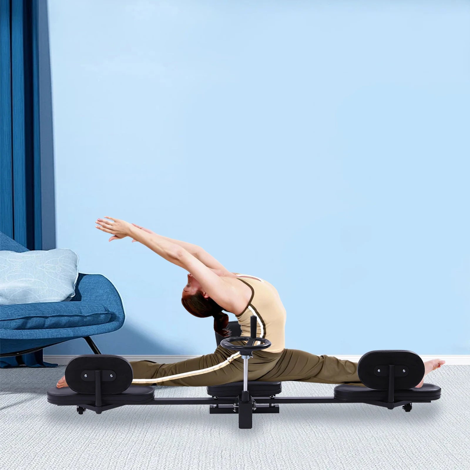 Heavy Duty Leg Stretcher Machine – Home Gym Flexibility Trainer