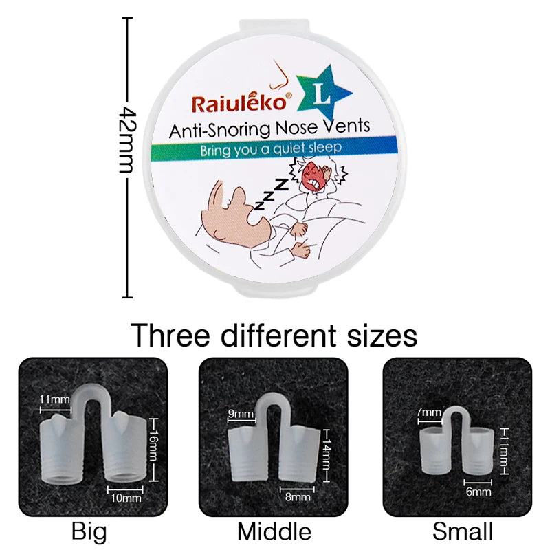 3/4PCS Anti-Snoring Nose Vents – Comfortable Nasal Dilator Set