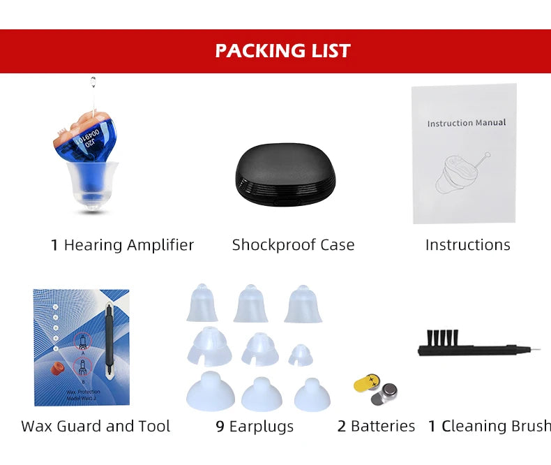 Mini Invisible Hearing Aid – J20 Sound Amplifier Device