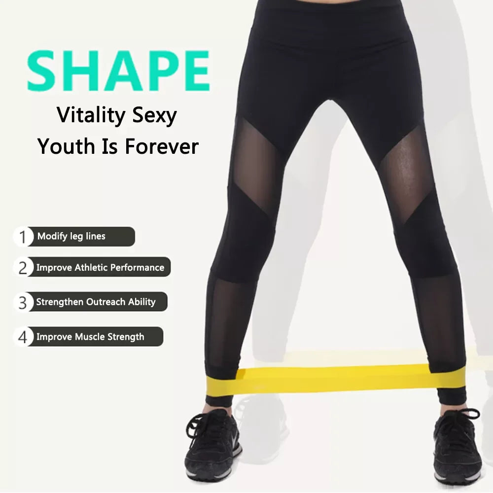 TPE Resistance Bands – Colorful Yoga & Strength Training Set