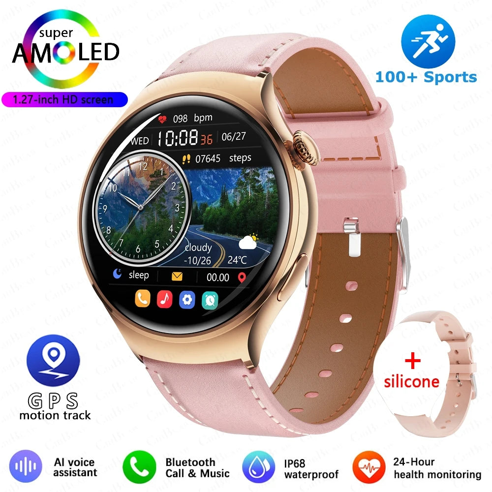 2025 Women’s Smartwatch – GPS, NFC, Bluetooth Call & Health Tracker