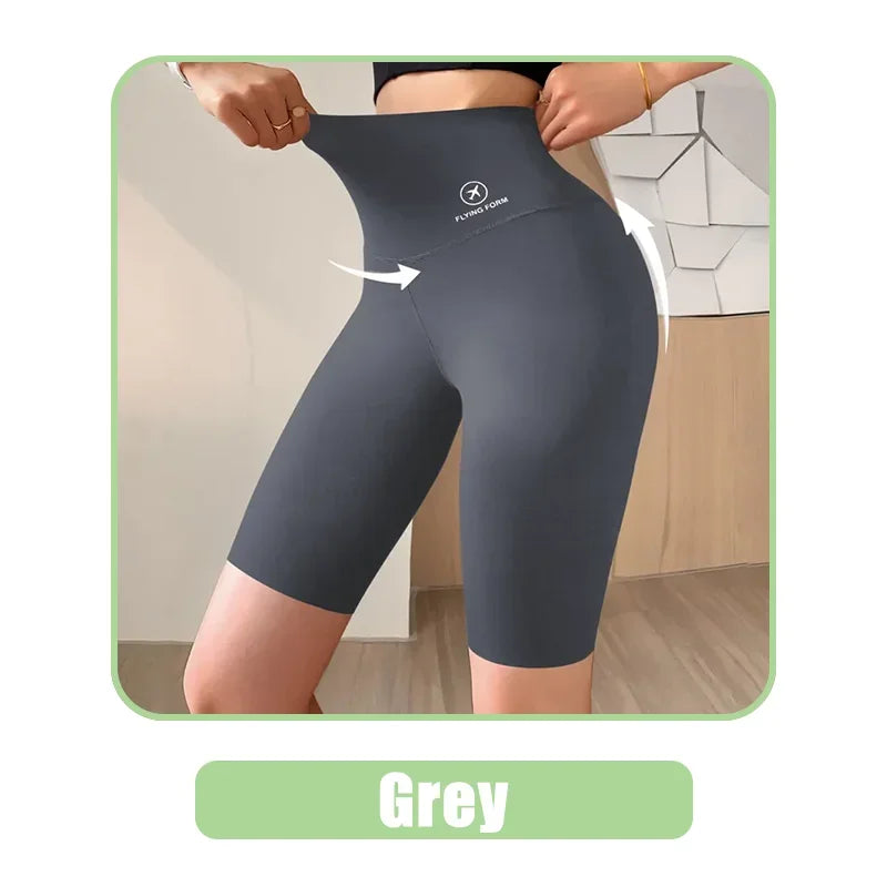Women’s High-Waist Sports Shorts – Push-Up Fit