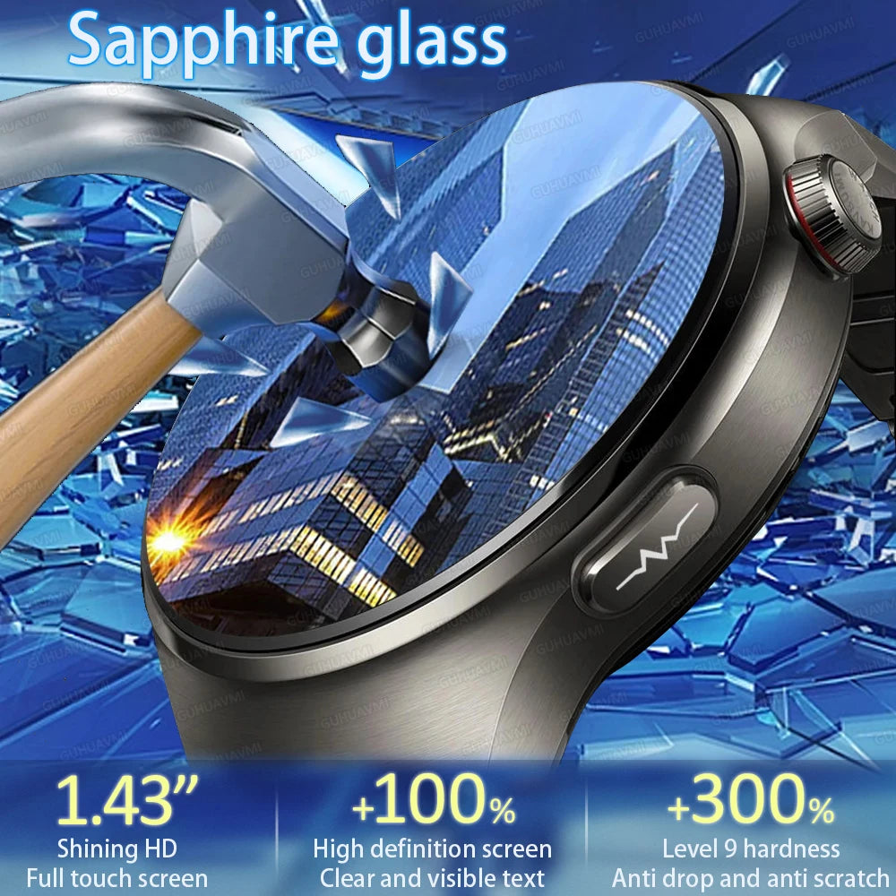 2025 Nursing-Grade Smartwatch – ECG, Blood Oxygen, Uric Acid