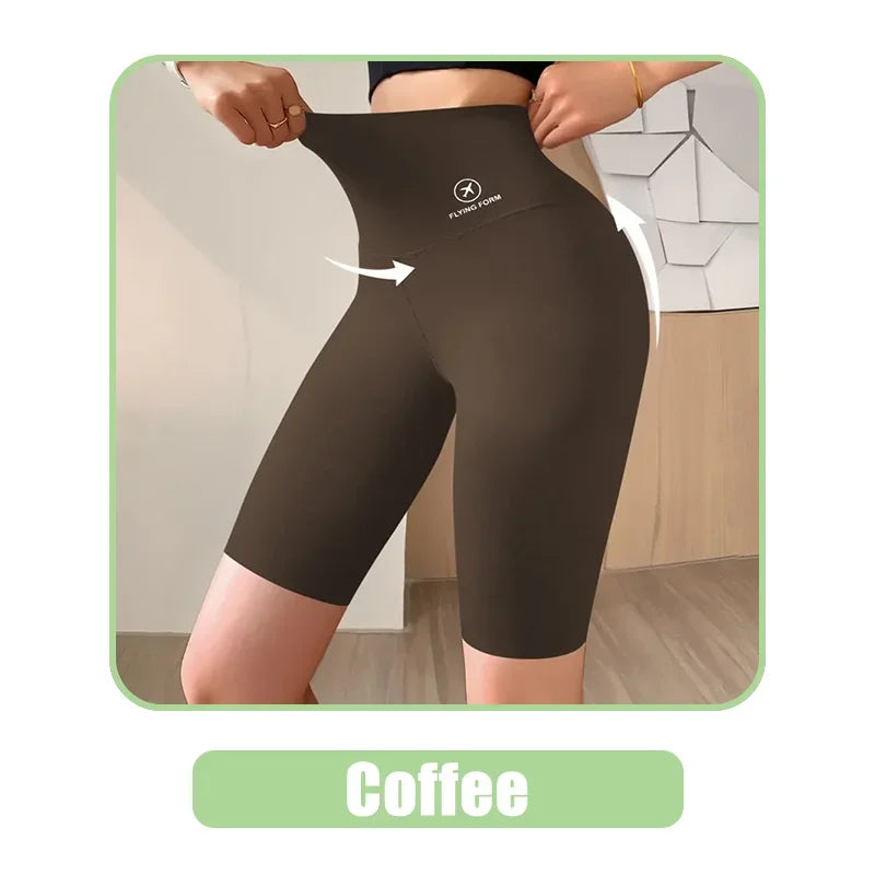 Women’s High-Waist Sports Shorts – Push-Up Fit