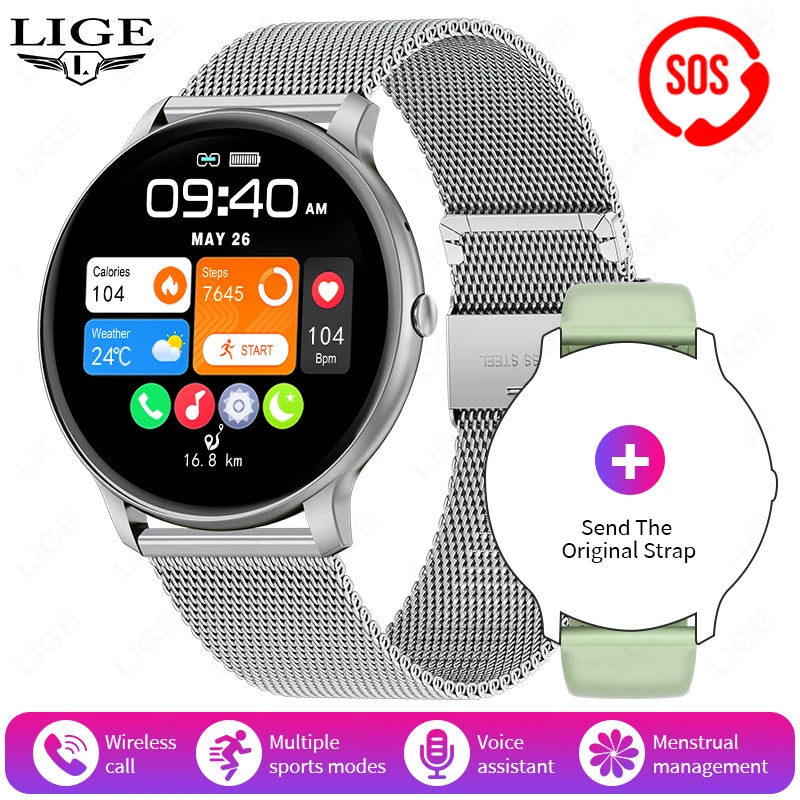 2025 Bluetooth Smartwatch – Fitness & Health Tracker for Men/Women