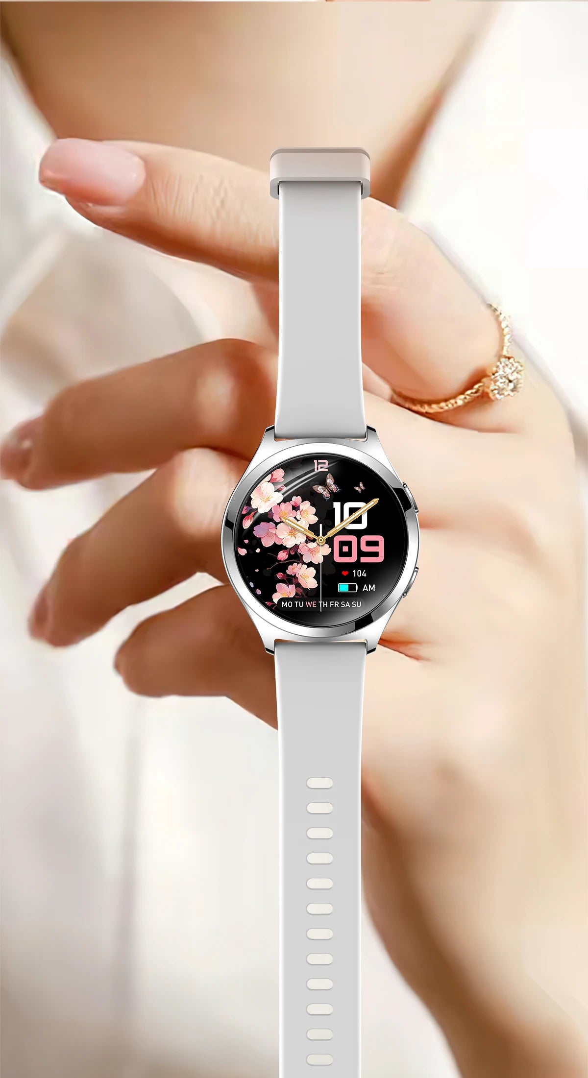 Ladies’ Bluetooth Smartwatch – Health & Outdoor Sports Tracker