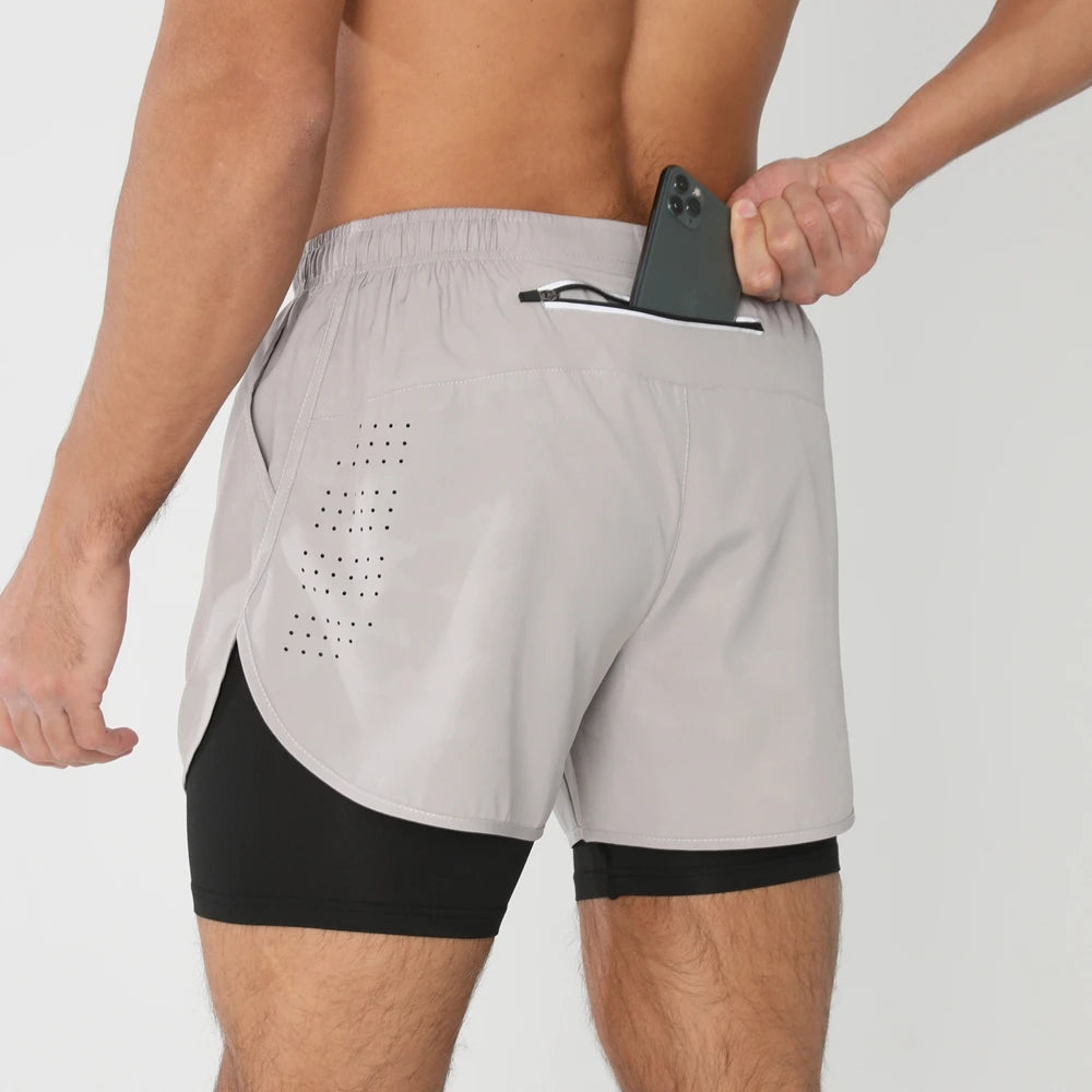 2025 Men’s 2-in-1 Running Shorts