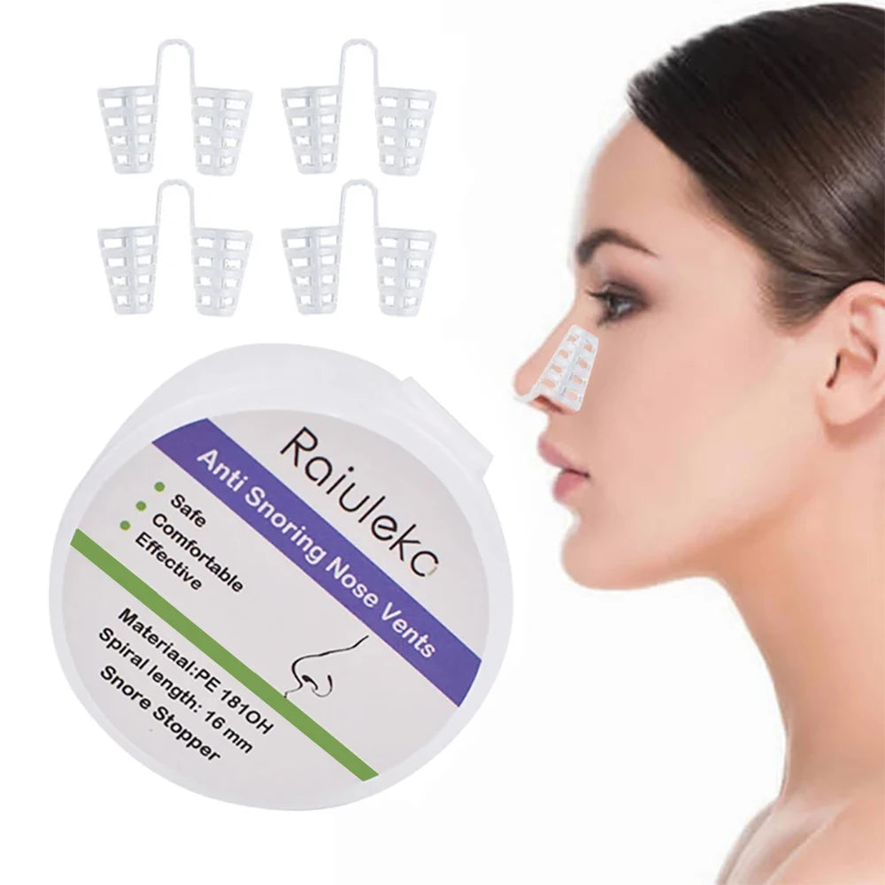 3/4PCS Anti-Snoring Nose Vents – Comfortable Nasal Dilator Set
