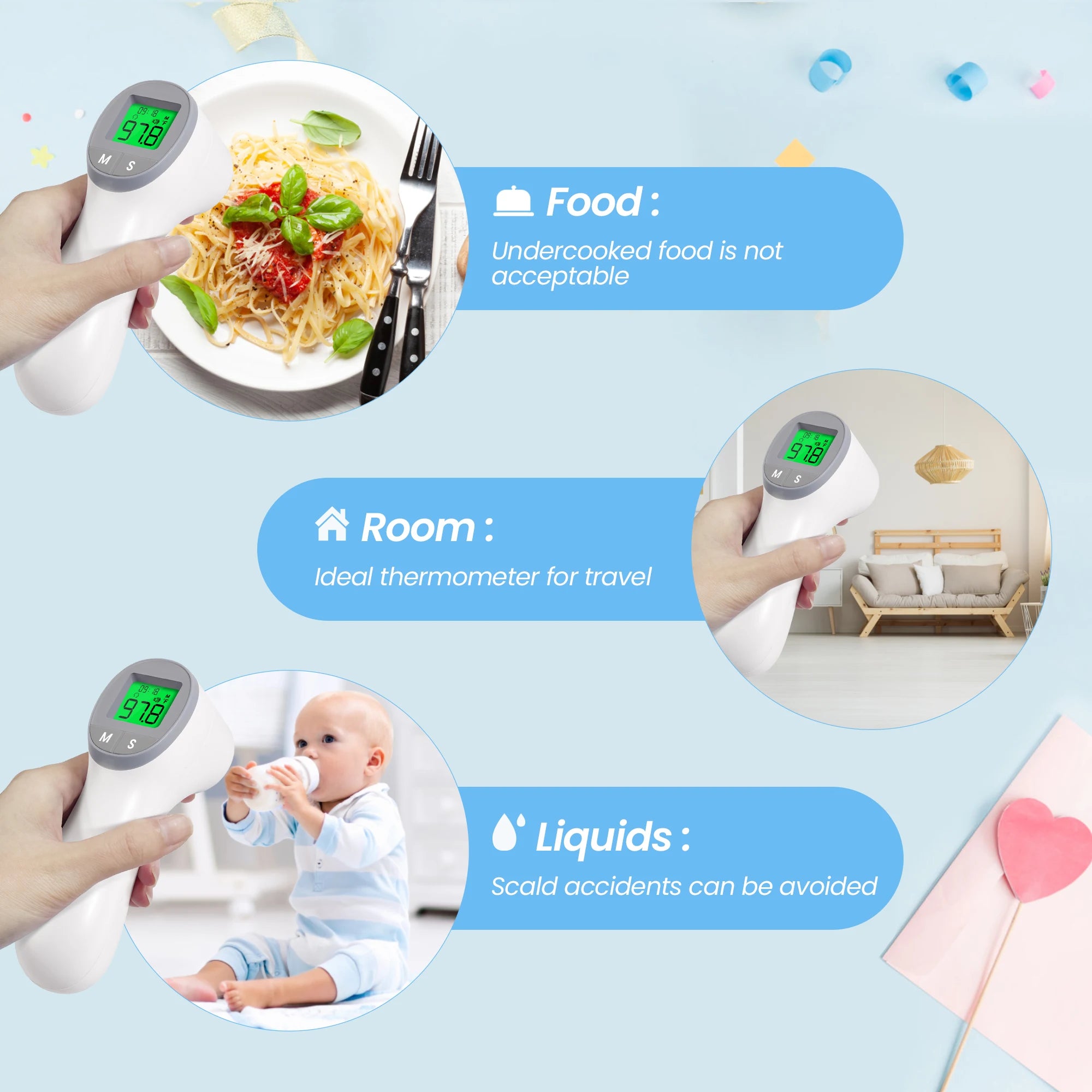 Sejoy Infrared Thermometer – Forehead & Ear