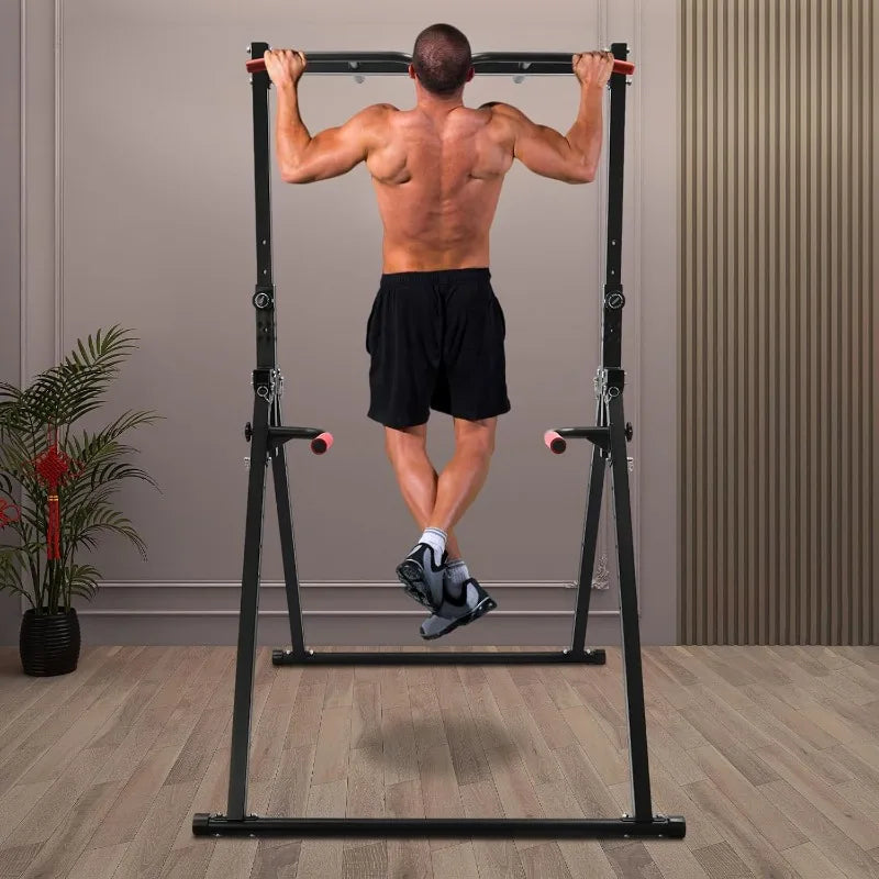440LB Freestanding Pull-Up & Dip Bar – Adjustable Home Gym Station