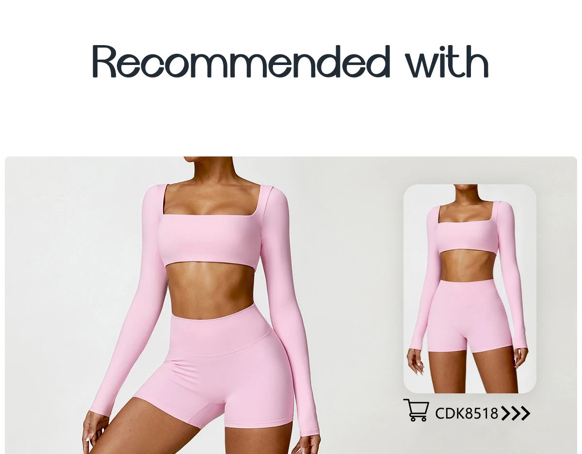 Women’s Long-Sleeve Sports Top – Yoga & Running Workout Shirt