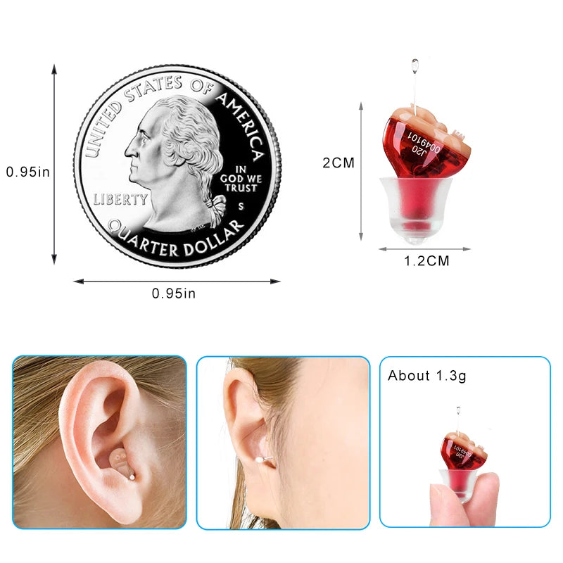 Mini Invisible Hearing Aid – J20 Sound Amplifier Device