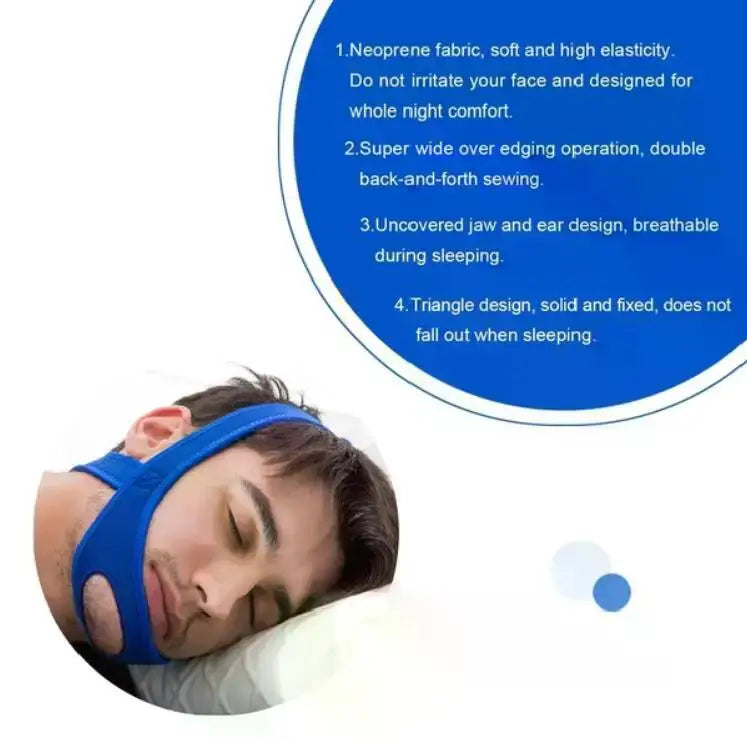Adjustable Anti-Snore Chin Strap
