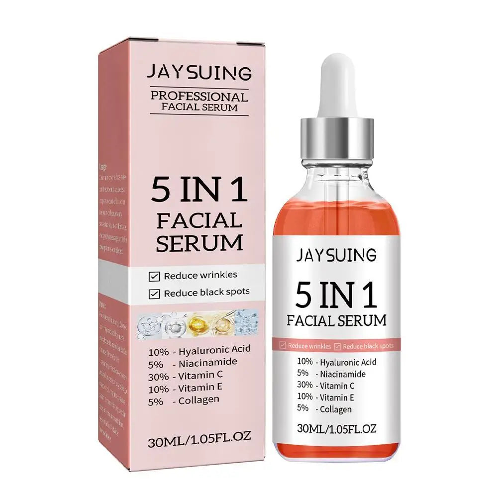 5-in-1 Hyaluronic Acid Face Serum – Vitamin C & Collagen