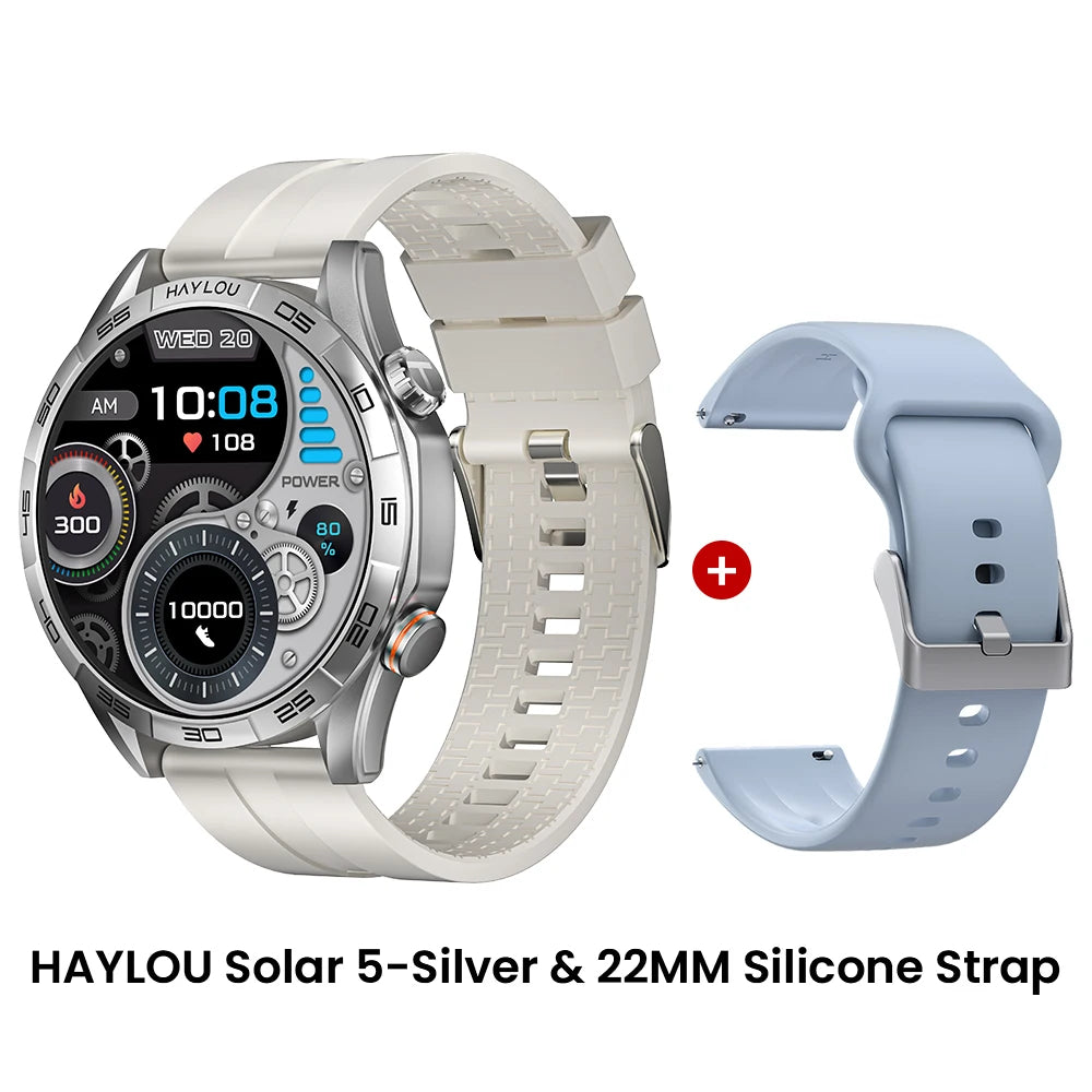 HAYLOU Solar 5 Smartwatch – 1.58" AMOLED, Voice Call, Health Tracker