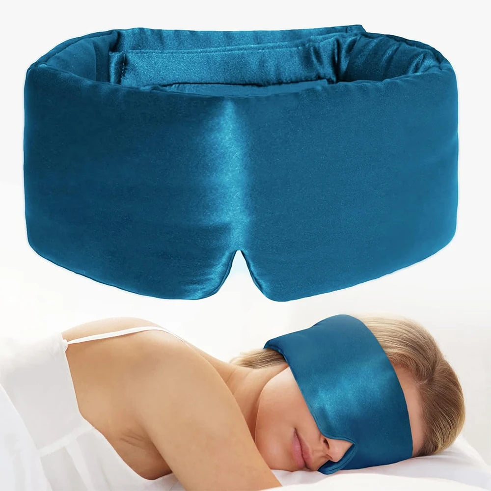 100% Mulberry Silk Sleep Mask – Soft Light-Blocking Eyepatch