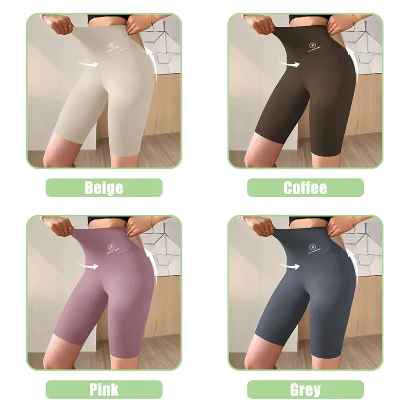 Women’s High-Waist Sports Shorts – Push-Up Fit