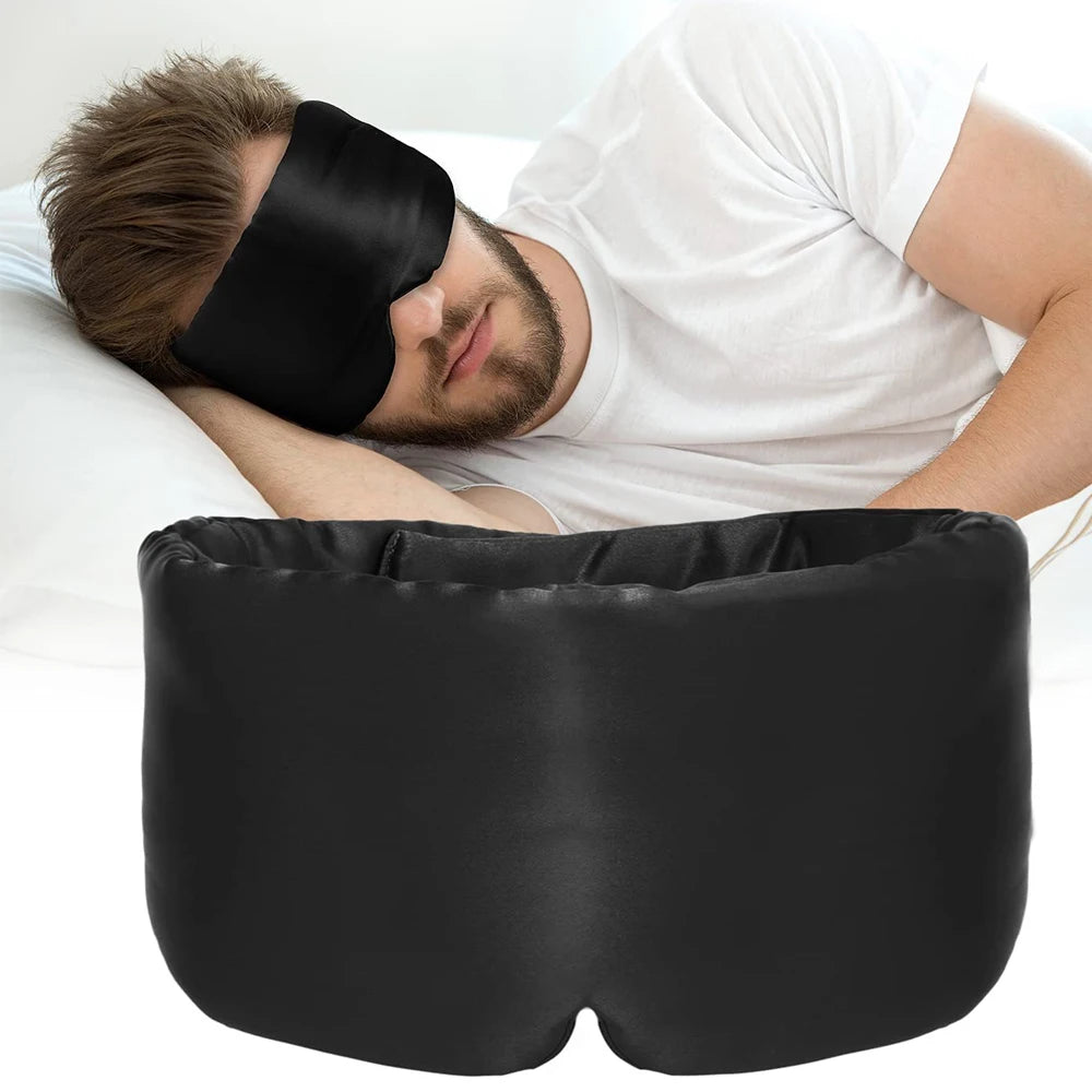 100% Mulberry Silk Sleep Mask – Soft Light-Blocking Eyepatch