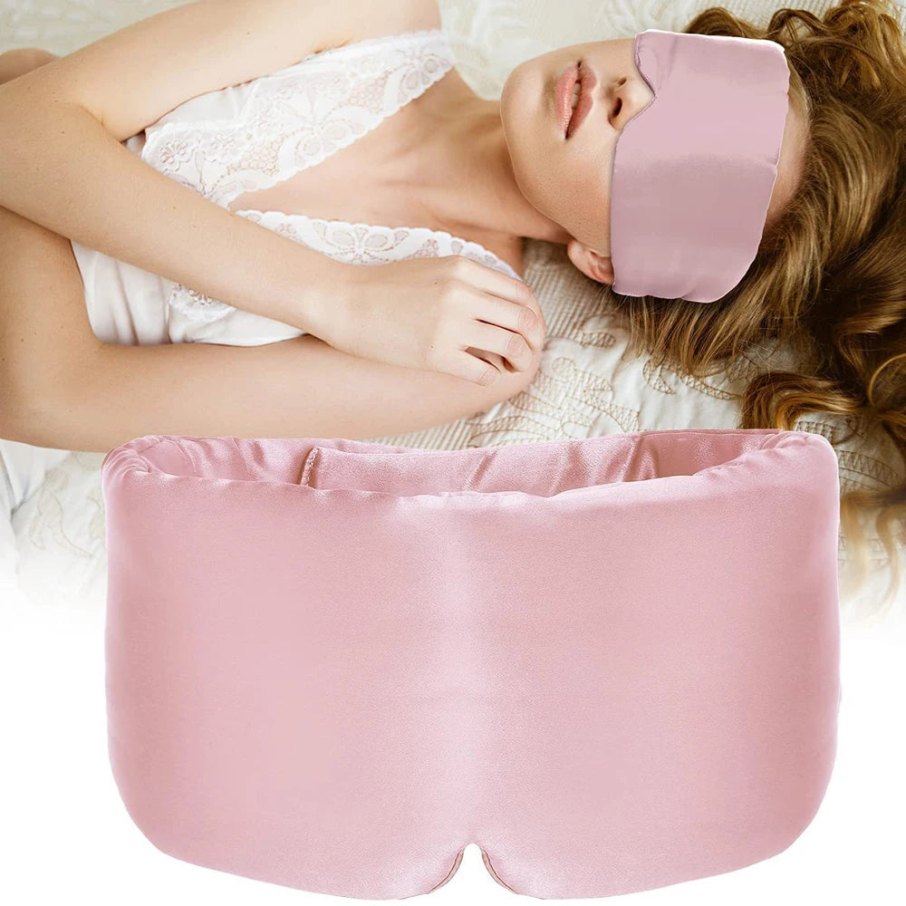 100% Mulberry Silk Sleep Mask – Soft Light-Blocking Eyepatch