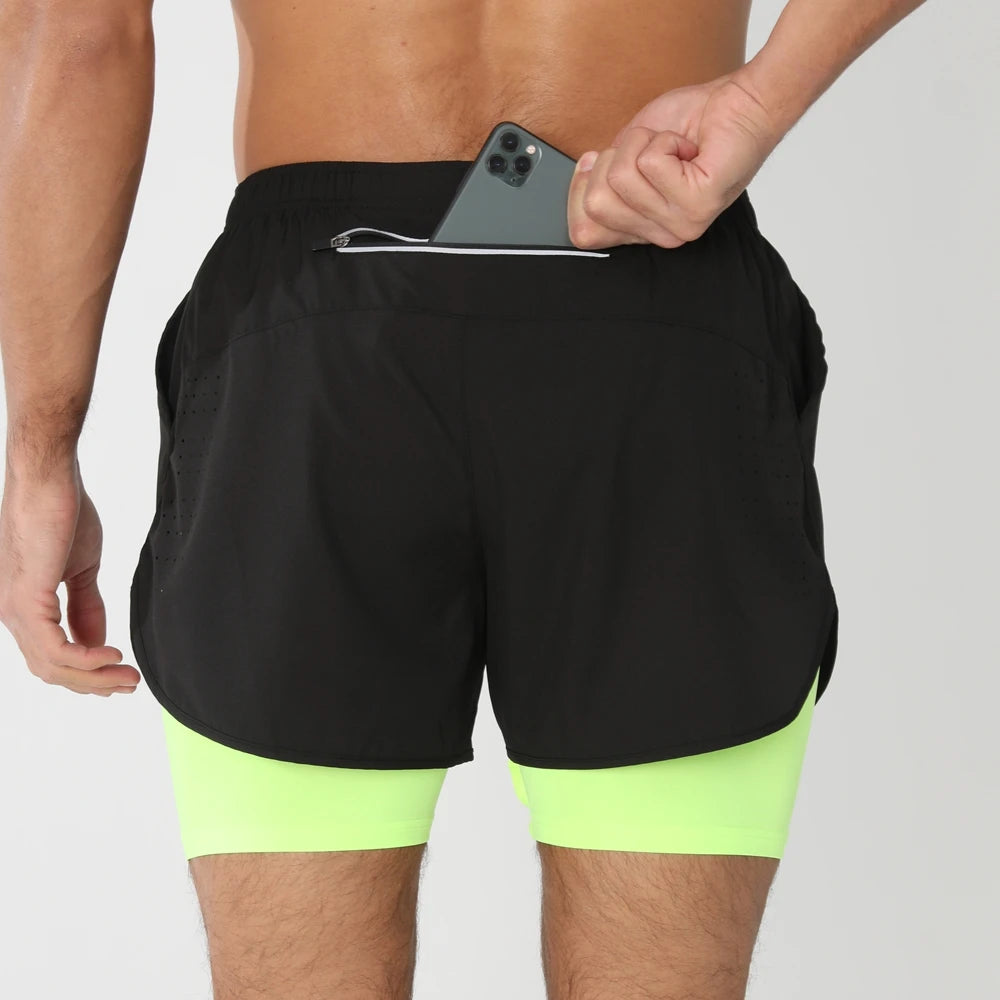 2025 Men’s 2-in-1 Running Shorts