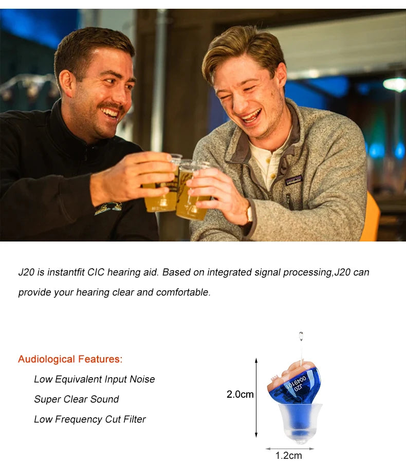 Mini Invisible Hearing Aid – J20 Sound Amplifier Device