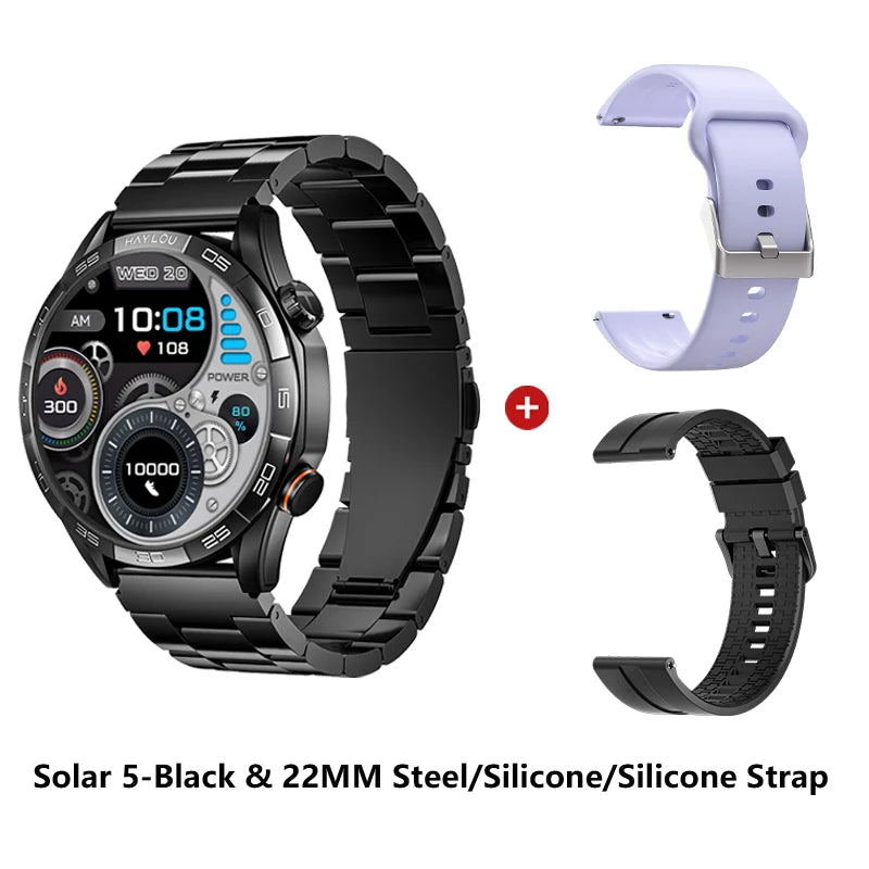 HAYLOU Solar 5 Smartwatch – 1.58" AMOLED, Voice Call, Health Tracker