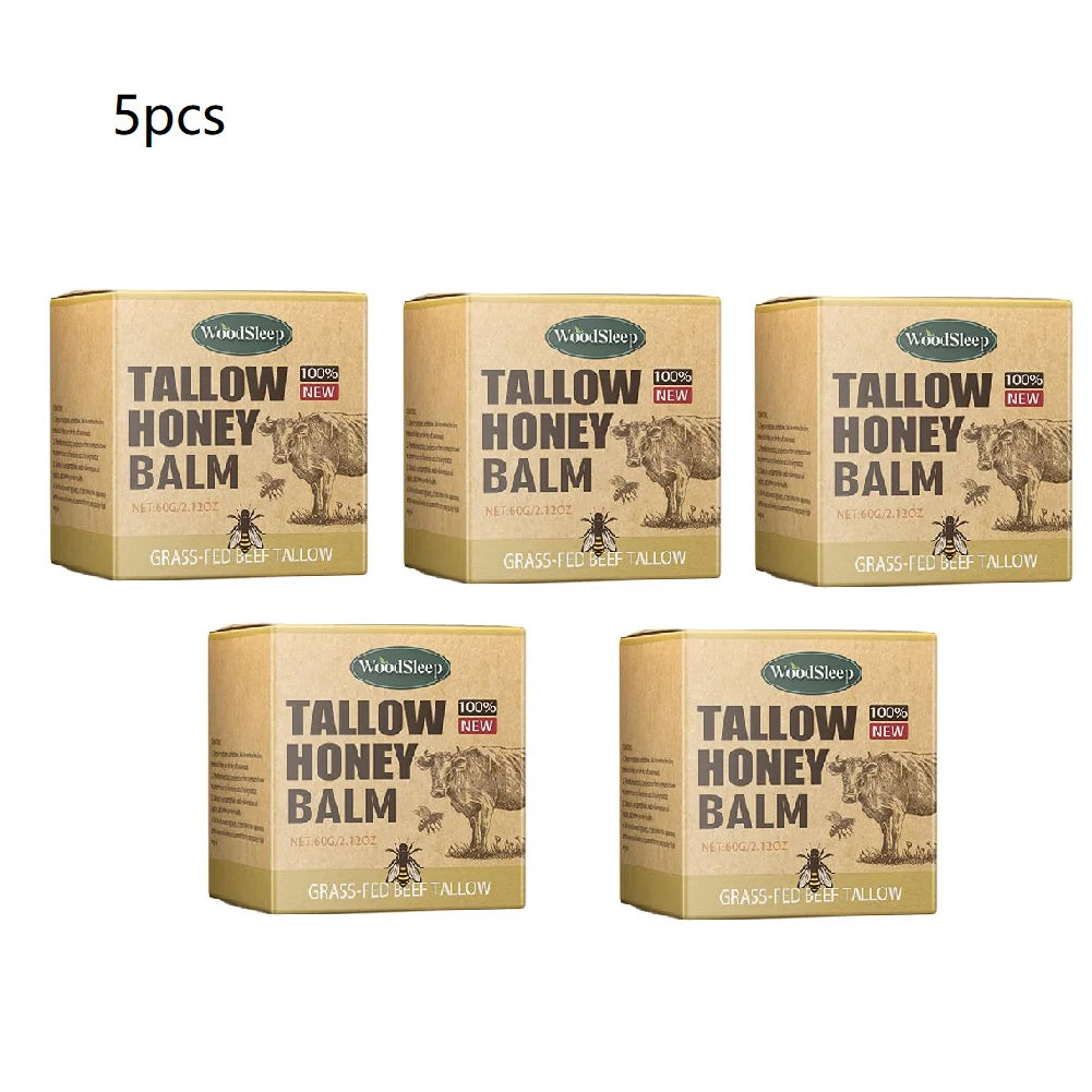 Whipped Beef Tallow Honey Balm – Moisturizing Face & Body Cream