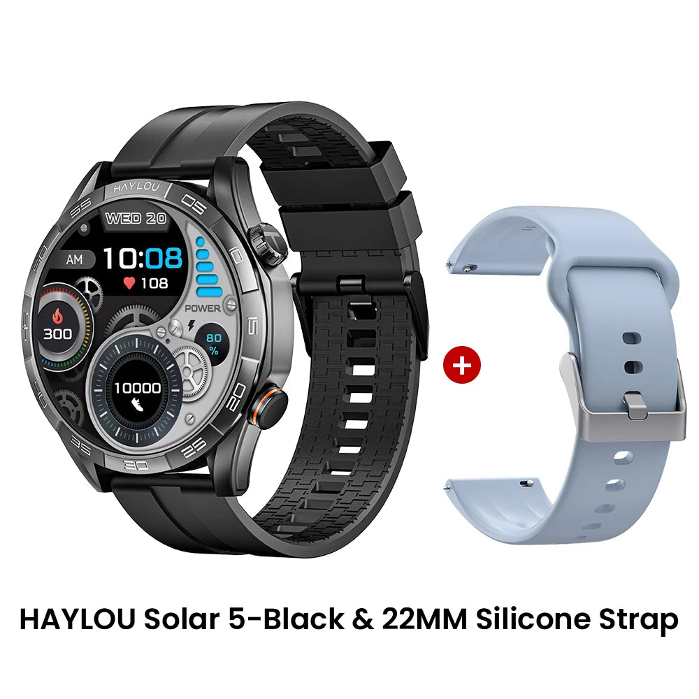 HAYLOU Solar 5 Smartwatch – 1.58" AMOLED, Voice Call, Health Tracker