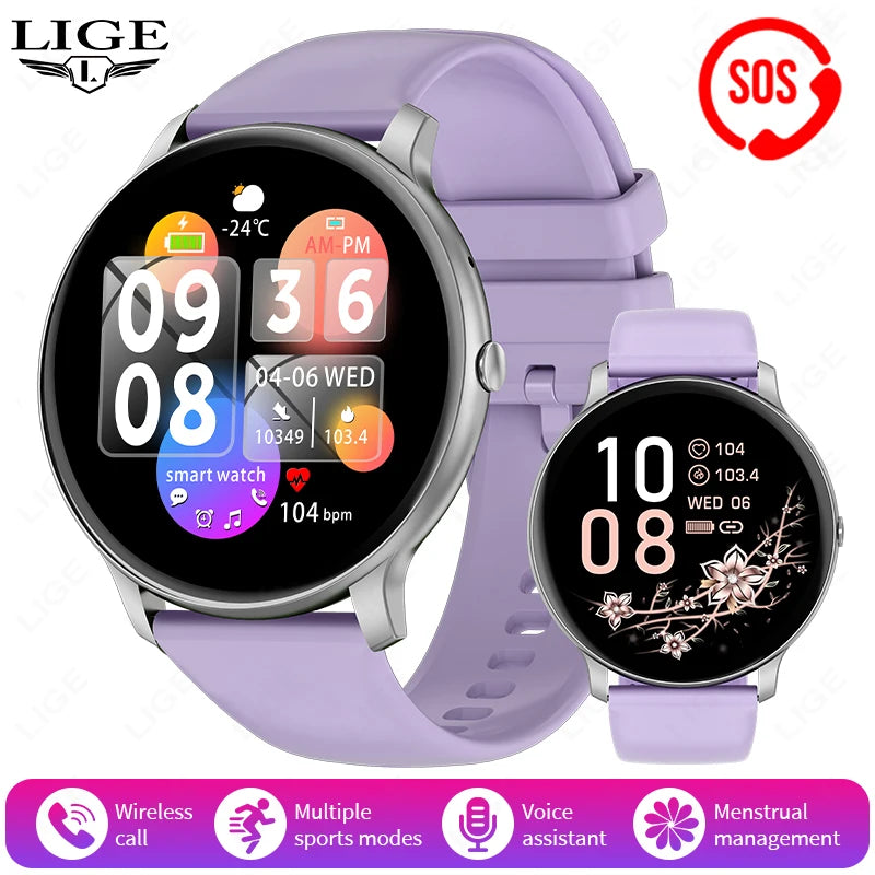 2025 Bluetooth Smartwatch – Fitness & Health Tracker for Men/Women