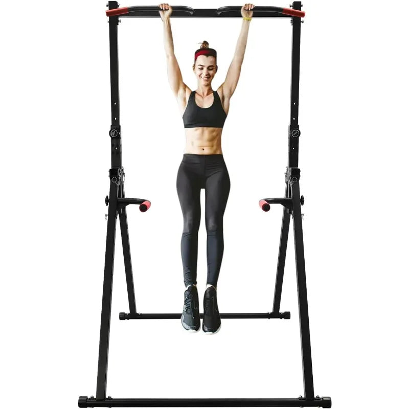 440LB Freestanding Pull-Up & Dip Bar – Adjustable Home Gym Station